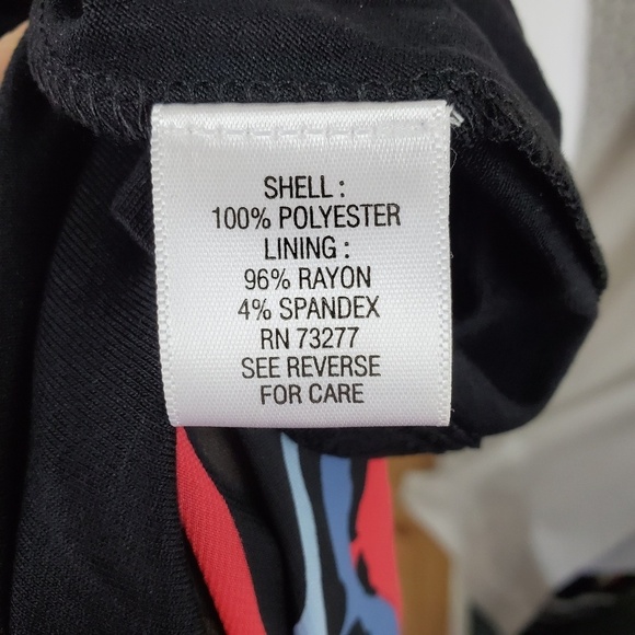 Dana Buchman Mixed Print Side Tie Top - Picture 8 of 8